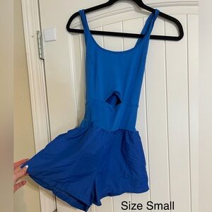 Blue athletic one piece  Bottoms